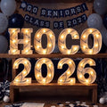Honoson 8 Pcs Homecoming Party Decor Volleyball Hoco 2026 Light up Sign by Honoson