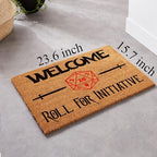 Funny Welcome Coir Doormat for Porch Decor - Personalized Rug with Heavy-Duty PVC backing, Non-Slip, 23.6 x 15.9 inch - Image 4