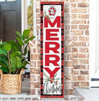 KH Sports Fan South Dakota Coyotes Holiday Porch Leaner, 11x46 Inches, Coyotes Outdoor Christmas Sign; Display Some Holiday Cheer with This South Dakota Coyotes Christmas Sign - Image 2
