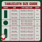Oval Christmas Tablecloth 60x120 Inch, Cardinal Birds Christmas Table Cloth, Polyester Waterproof Wrinkle Resistant Xmas Table Cover for Holidays Kitchen Dinning Table Home Decor - Image 6