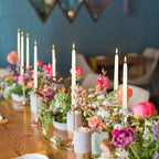 50 Pack Ivory Taper Candles 10 Inch - Classic Soft White Dinner Candles, Dripless Unscented Premium Wax with Cotton Wick, 8-Hour Burn Time for Wedding, Vintage & Formal Table Decor - Image 6