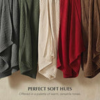EVERGRACEHOME Chunky Chenille Knit Throw Blanket, 50 x 60, Pine Green - Image 7