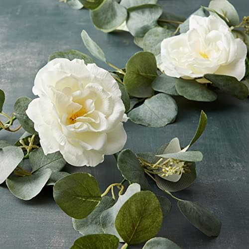 Ashland 6ft. Rose & Eucalyptus Garland - Image 2