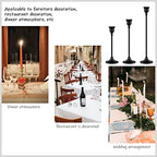 Vintage Black Candelabra Candle Holders for Fireplace & Dining - Image 7