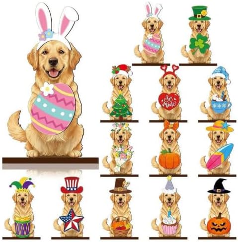 Magnetic Wooden Tabletop Animal Decor Interchangeable Holiday (S) by Unknown