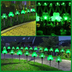 2*4 Pack LED St. Patricks Shamrock Pathway Lights for St. Patricks Day Decorations, Green Lucky Clover Pathway Stake Lights Outdoor Waterproof, UL Certified for Lawn Yard Walkway Irish Decor, Plug In - Image 6