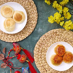 BARIEN Woven Placemats Round Set of 10, Natural Water Hyacinth Weave Placemat for Dining Table, Large Handmade Woven Placemats Heat Resistant Non-Slip (15") - Image 6