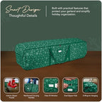 Covermates Christmas Tree Storage Bag, Green Snowflake - Image 4