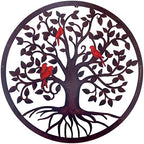 CHINDEUISYUT 23 Inches Large Metal Tree of Life Wall Art Wall Decor by CHINDEUISYUT