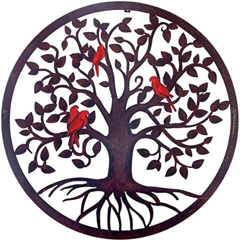 CHINDEUISYUT 23 Inches Large Metal Tree of Life Wall Art Wall Decor by CHINDEUISYUT