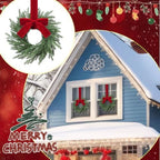 8 Pcs Christmas Small Norfolk Wreaths 12.6 Inch Xmas Pine Wreaths - Image 5