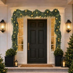 4PCS 6FT Christmas Pre-Lit Cedar Garlands with Lights Pine Garland Decor - Image 4