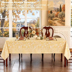 Midsummer Breeze Yellow Floral Farmhouse Tablecloth Rectangle 60x102 inch - Image 4
