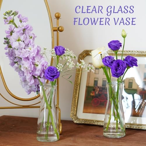 35 PCS Glass Bud Vases for Centerpieces, 5.5" Clear Small Flower Vases - Image 7