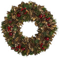 Nearly Natural 15in. Holiday Artificial Wreath with Pine Cones and Ornaments by NearlyNatural