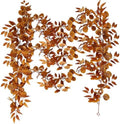 4Pack Artificial Eucalyptus Garland with Willow Leaves Faux Greenery for Wedding Backdorp Arch Wall Table Runner Decor (Fall) by Unknown
