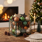 Valery Madelyn 100ct Christmas Tree Decorations Ball Ornaments Set - Image 3