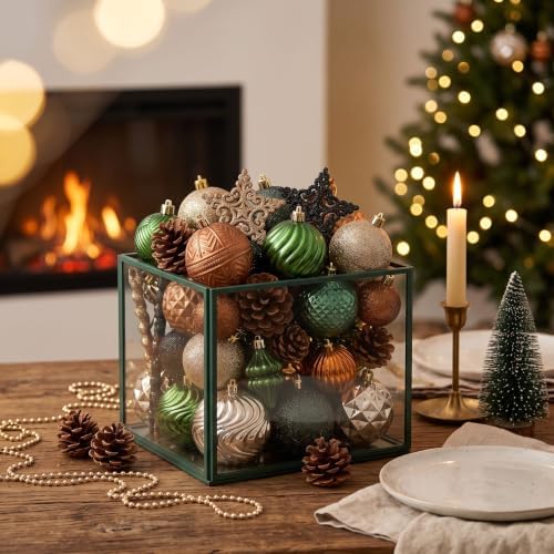 Valery Madelyn 100ct Christmas Tree Decorations Ball Ornaments Set - Image 3