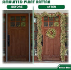 Fake Hanging Plants 28Pc-20 Artificial Ivy Vines, UV Resistant Greenery Ivy Leaves Garland with Flowers for Wedding Outdoor Decoration Home Indoor Wall Décor - Image 2