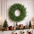 Norfolk Pine Easter Wreath 26 Inch - Real Touch Artificial Garland for Front Door, Mantel, Holiday Decor, Full & Fluffy Green PE Wreath for Easter Indoor Outdoor by Unknown