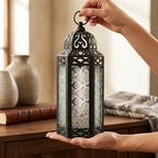 Vela Lanterns Decorative Indoor Moroccan Candle Holder, Clear, M, 3-Pack - Image 5