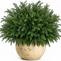 24 Bundles Artificial Norfolk Pine Stems, Real Touch Christmas Greenery by GeegoodsLLC