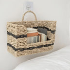 Rustic Seagrass Hanging Wall Basket for Front Door（Rectangular) - Image 5