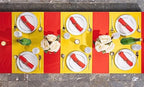 Disposable Table Runner for Dining Table, 16" 20-Pack Linen-Like Yellow Paper Table Runners for Party, Wedding Or Event - Image 4