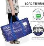 Moving Bags Heavy Duty Extra Large, Moving Boxes, Moving Supplies Essentials, Blue Storage Bins with Lids, Plastic Packing Totes, Storage Bags for Clothes with Handles & Zippers(Blue, 4 Pack) - Image 6