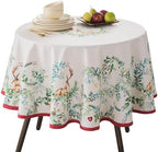 Maison d' Hermine Table Cloth Round Table Reusable 100% Cotton 69" Diameter by MaisondHermine