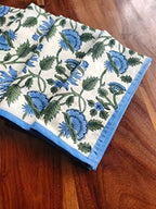 ATOSII Taj 100% Cotton Fall Cloth Designer Dinner Napkins, Handblock Print, Washable Durable Linen for Everyday Use Wedding Parties Outdoors Christmas Thanksgiving I 20 X 20 Inches I Set of 4 - Image 5