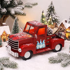 Threehoney Farmhouse Red Truck Table Decor + 16 Seasonal Gnome Magnets Set - Image 2