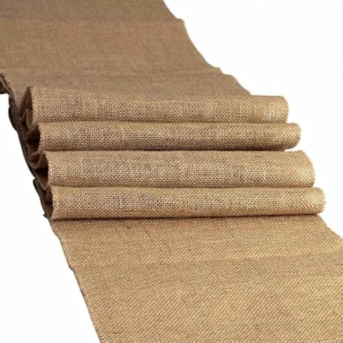 Sedona Designz 100% Natural Burlap Table Runner – Rustic Jute Runner with Serged Edges – Odor-Free – Farmhouse Wedding & Event Décor - 12" x 60" by SedonaDesignz