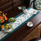 Patdrea Designer French Floral Velvet Table Runner,12"X87"-Noah D - Image 6