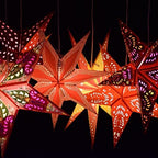 Surya 9 Pointed Paper Star Lights with 12 Foot Power Cord Included - Image 7