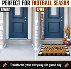 Tinideya 2 Pcs Welcome Football Layered Doormat Set - Image 7