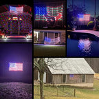 HYH American Flag LED Lights, 420 LEDs Net Light Up Flag Outdoor Waterproof - Image 5
