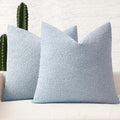 MIULEE 20x20 Decorative Boucle Couch Pillow Covers Sky by MIULEE