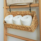 StorageWorks Woven Wall Baskets for Storage, Hanging Basket with Hooks - Image 3