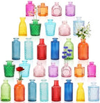 Yaomiao 30 Pcs Glass Bud Vases Centerpieces, Bright Color by Yaomiao