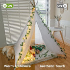 Vine with Fairy Lights, 23 FT 73 LED Ivy Leaf Lights Indoor Plug in, Fake Vine String Lights for Bedroom, Dorm, Wall, Party, Garden, Birthday, Wedding, Room Decor, Warm White - Image 2