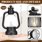 Ferraycle 12 Pcs Mini Lanterns Bulk 6 Inch Black Lamp Table Centerpieces - Image 3