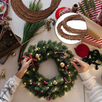 8 Pcs 10 Inch Natural Grapevine Wreath Set, Hand-Woven Vine Branch Wreaths for DIY Crafts, Christmas Decorations, Home & Event Styling - Image 6
