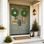 26" Large Norfolk Pine Wreath, Artificial Christmas Wreath for Front Door - Image 3