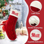 Personalized Christmas Stockings,Custom Stocking with Embroidered Name - Image 2