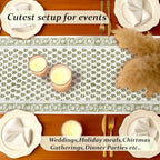 CPC Emerald Green Block Print Cotton Table Runner 16x106 Inch Long Runner - Image 3