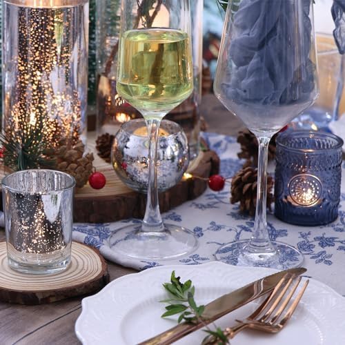 DEVI 48PCS Assorted Votive Candle Holders, Mercury Glass Candle Holder for Party,Wedding Centerpieces for Tables,Birthday Table Decor - Image 5