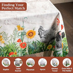Maison d' Hermine Table Cloth Rectangle Table Reusable 100% Cotton 60"x90" - Image 4