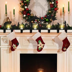 Hicarer 5 Pcs Christmas Stocking Holder Set Mantel Nativity Scene Desktop - Image 6
