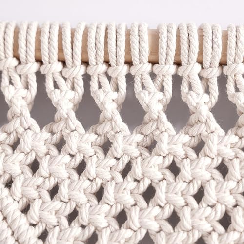 Macrame Curtains for Wall Decor, Macrame Wall Hanging 79" x 35" 1 Panel - Image 5